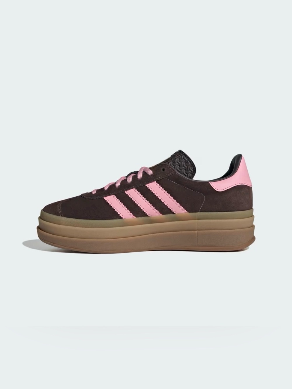 NWT adidas Gazelle Bold IH6786 Aurora Coffee Pink Platform Sneakers